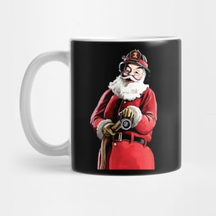 Santa Firefighter Mug